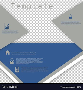 Business presentation template from infographic vector image