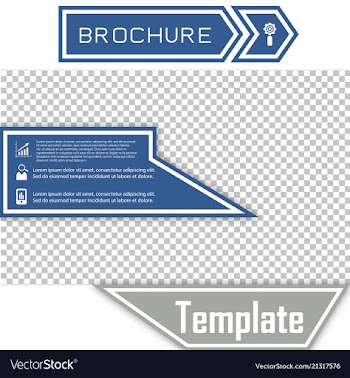 Business presentation template from infographic vector image