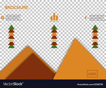 Business presentation template from infographic vector image
