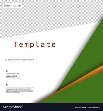 Business presentation template from infographic vector image