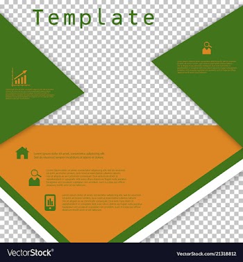 Business presentation template from infographic vector image