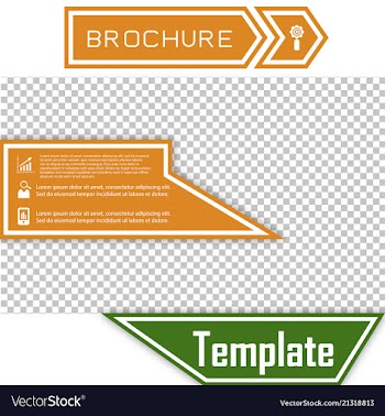 Business presentation template from infographic vector image