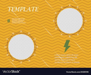 Business presentation template from infographic vector image