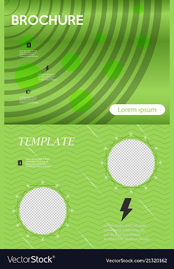 Business presentation template from infographic vector image