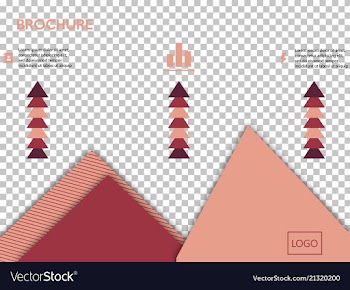Business presentation template from infographic vector image