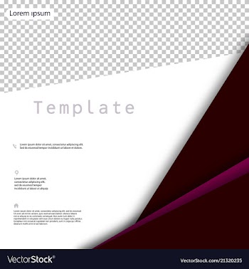 Business presentation template from infographic vector image