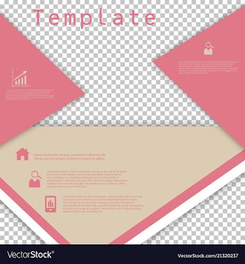 Business presentation template from infographic vector image