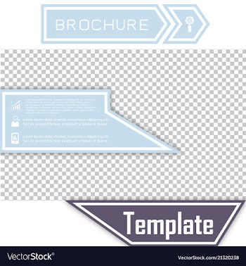 Business presentation template from infographic vector image