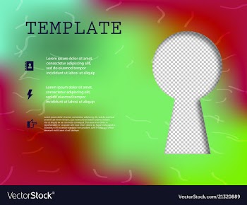 Business presentation template from infographic vector image
