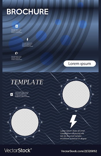 Business presentation template from infographic vector image