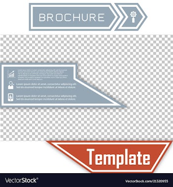Business presentation template from infographic vector image
