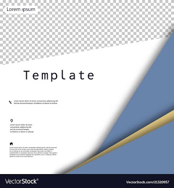 Business presentation template from infographic vector image