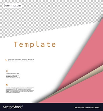 Business presentation template from infographic vector image
