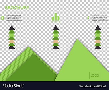Business presentation template from infographic vector image