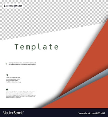 Business presentation template from infographic vector image