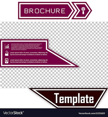 Business presentation template from infographic vector image