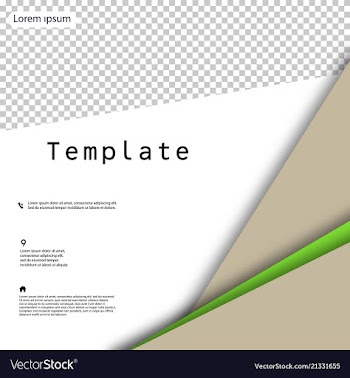 Business presentation template from infographic vector image