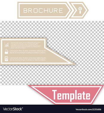 Business presentation template from infographic vector image
