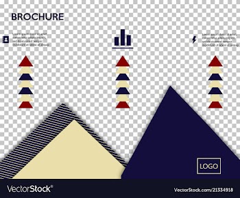 Business presentation template from infographic vector image