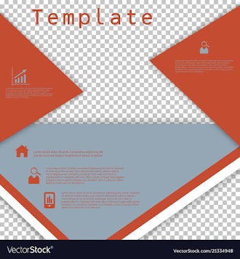 Business presentation template from infographic vector image