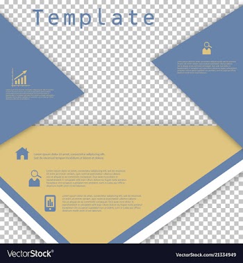 Business presentation template from infographic vector image