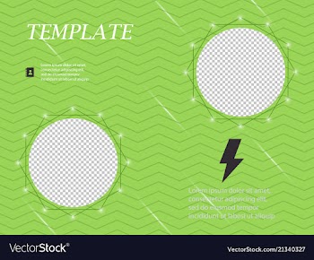 Business presentation template from infographic vector image