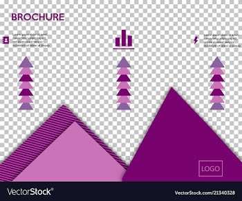 Business presentation template from infographic vector image