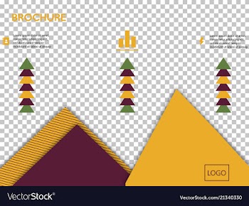 Business presentation template from infographic vector image