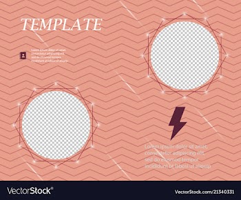 Business presentation template from infographic vector image