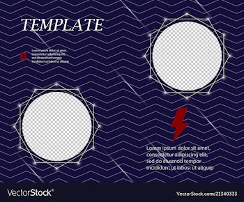Business presentation template from infographic vector image