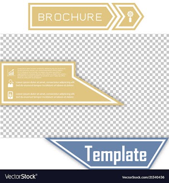 Business presentation template from infographic vector image