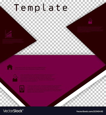 Business presentation template from infographic vector image