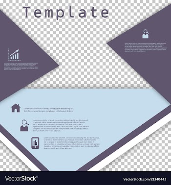Business presentation template from infographic vector image