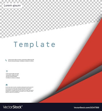 Business presentation template from infographic vector image