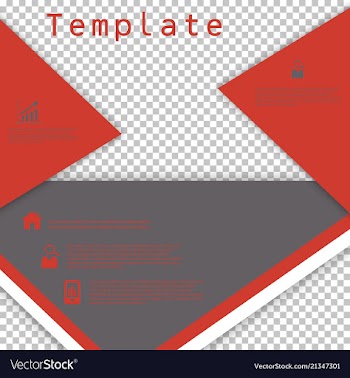 Business presentation template from infographic vector image