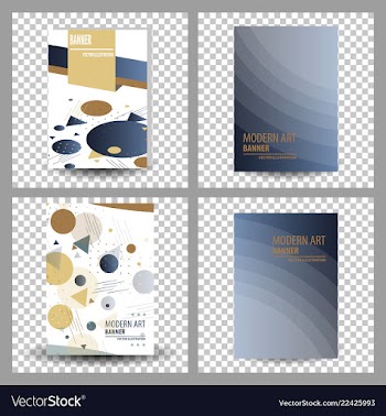 Business presentation templates infographic vector image