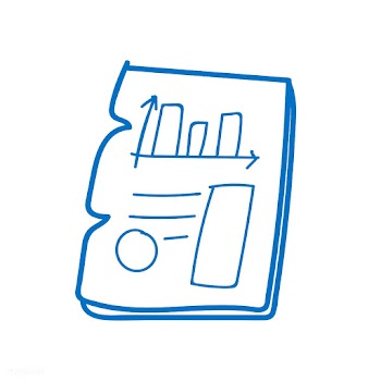 Business report chart doodle | Free stock vector - 24498
