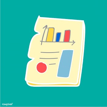 Business report chart doodle | Free stock vector - 24583
