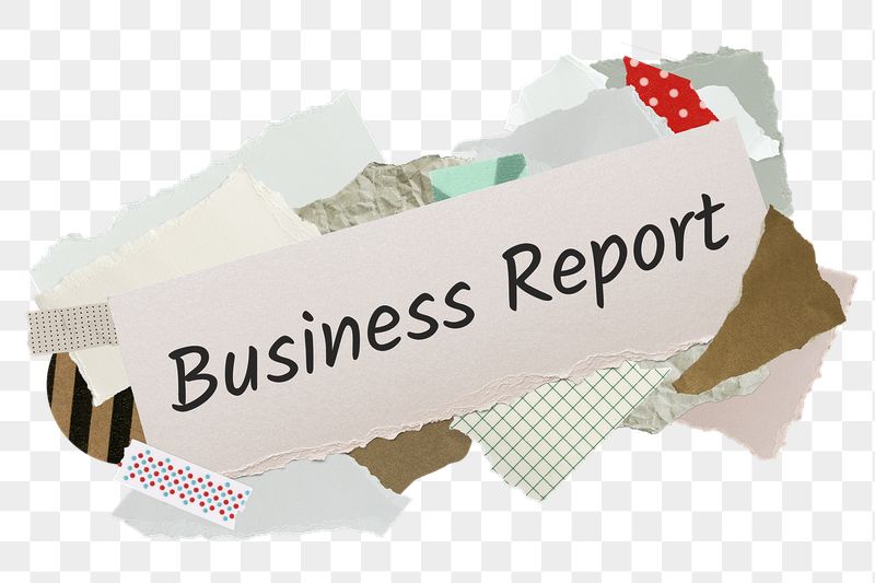 Business report png word sticker, | Free PNG - rawpixel
