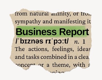 Business report ripped dictionary, editable | Free PSD - rawpixel