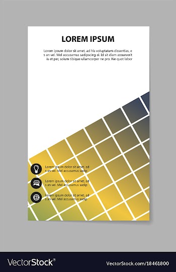 Business set brochure template layout cover vector image