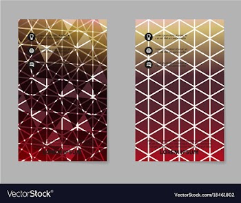 Business set brochure template layout cover vector image
