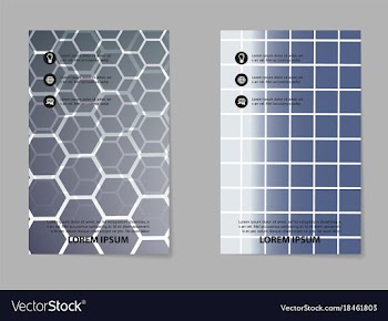 Business set brochure template layout cover vector image