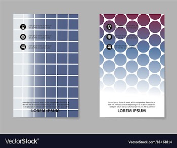 Business set brochure template layout cover vector image