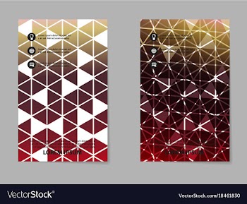 Business set brochure template layout cover vector image