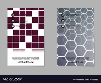 Business set brochure template layout cover vector image