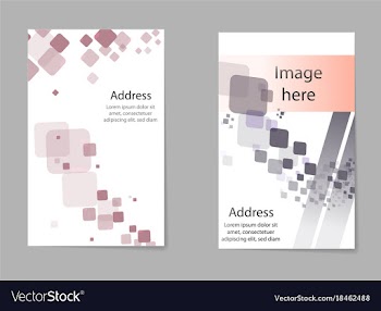 Business set brochure template layout cover vector image