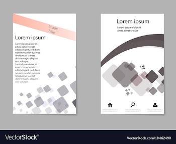 Business set brochure template layout cover vector image