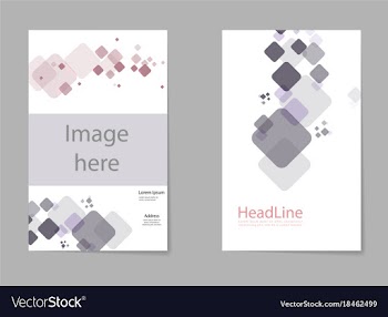 Business set brochure template layout cover vector image