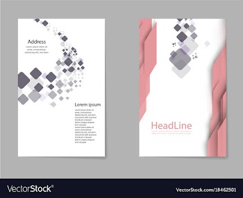 Business set brochure template layout cover vector image